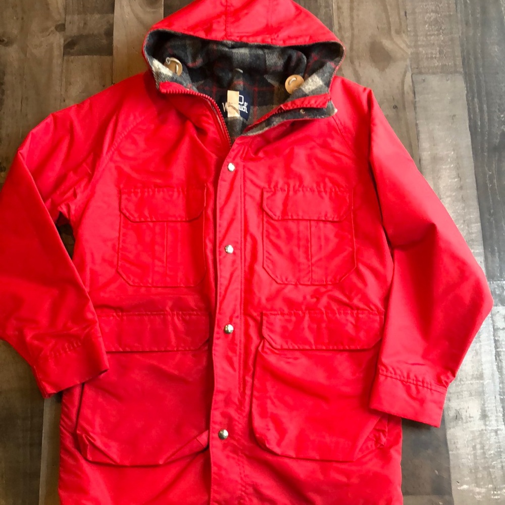 Vintage Woolrich wool lined nylon parka